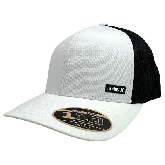 Hurley Men's Trucker Hat League Snapback Cap in White/Black - Picture 1 of 4